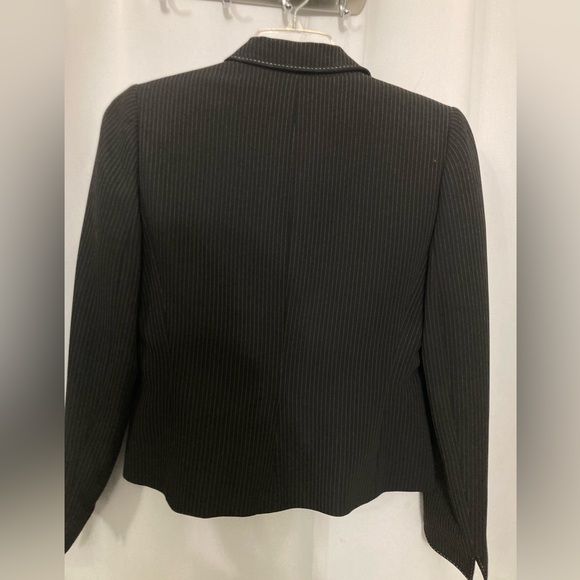 Women's TAHARI BLACK PINSTRIPE Blazer FLAWLESS - Picture 6 of 11
